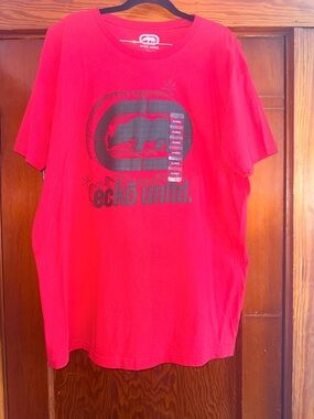 Ecko Unltd Red Graphic T Shirt XL NWT Rhino Logo Tee